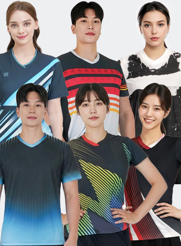 스판덱스 스포츠웨어 전사티 JUN569 | 단체티 단체쿨론티 단체운동복 주문제작 탑앤탑