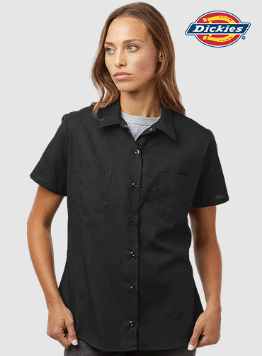 [Dickies]디키즈 여성용 산업용 반팔 작업 셔츠 5350 | 단체티 주문제작 탑앤탑