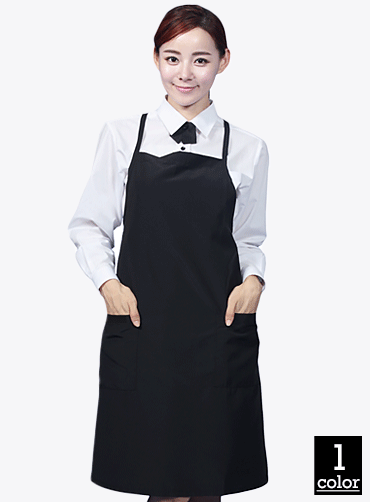 HE03 실크랩검정앞치마