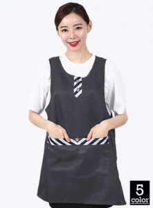 AE76 라운드타이앞치마 | 단체유니폼 단체앞치마 주문제작 탑앤탑