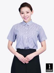 SE23 줄무늬반팔홀서빙복