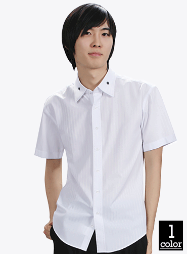 RO18A 카라버튼스티치홀서빙복