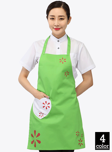 AE128 하트주머니앞치마