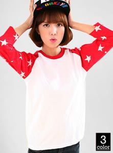 면30수 7부 별 나그랑 티셔츠 RB3072 | 단체티 주문제작 탑앤탑
