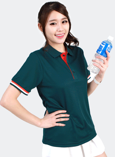 쿨론 니즈쟈가드 카라 반팔티 JUN297  | 단체카라티 주문제작 탑앤탑