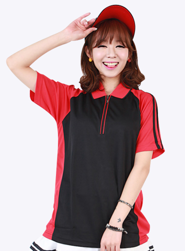 쿨론 캐포 집업 카라 반팔티 JUN29 | 단체카라티 주문제작 탑앤탑