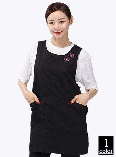 AE153 보라꽃 앞치마 | 단체유니폼 단체앞치마 주문제작 탑앤탑