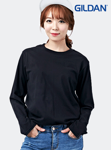 [길단 브랜드] 최고급 76400 라운드 긴팔티 | 단체티 주문제작 탑앤탑