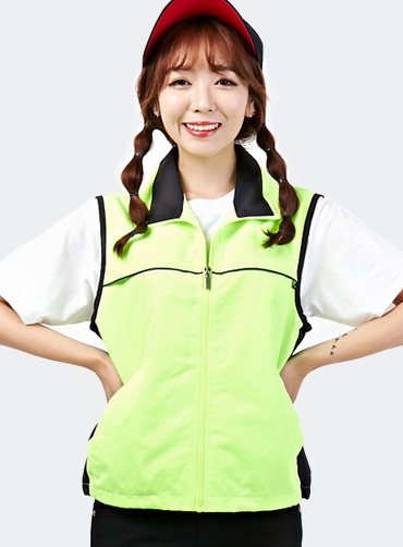 듀스포 배색 조끼 JUN110 | 단체조끼 근무복조끼 주문제작 탑앤탑
