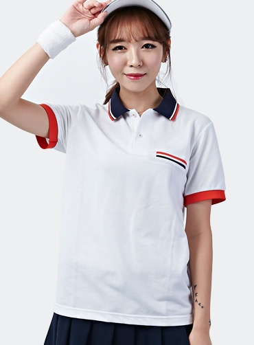 면PK 주머니요꼬배색 카라티 JUN327  | 단체티 주문제작 탑앤탑