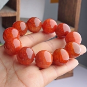 18mm 용비늘 봉황혈 마노 염주 고급 팔찌  s2705