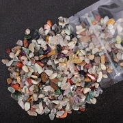 3mm~12mm 500g  천연 수정 칠색 자갈 옥돌 광석 소자석