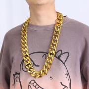 80cm  ABS빅볼드 골드체인 목걸이   s2818