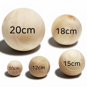 10cm~20cm 나무 공 원형 우드볼 지압 마사지볼 비즈구슬 버치목재