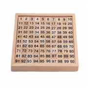 (원목) 숫자 학습 1-100 수세기 판 수학교구 목재 넘버보드