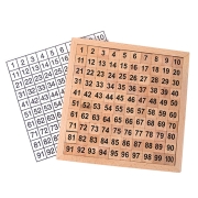 (원목) 숫자학습 1-100 수세기판  넘버보드 몬테소리 수학 교육교구