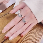 물고기 순은반지 잉어 실버링 j21