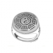 s925실버 액운을 막고 대운을 부르는 태극 팔괘 반지  s377/486