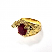 골드 드래곤 용 반지 길상 행운 재물 부적 s527