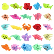 자석 낚시놀이 20마리 마카롱 대형물고기 자석 낚싯대 용