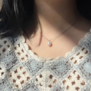 프랑스 복고풍 올리비아 담수 진주 목걸이 혼주 S908