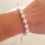 프랑스 복고풍 실비아 진주 팔찌 S909