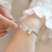 마노 백매화 매듭 팔찌 S914