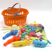 68p 자석 낚시놀이  물고기 낚싯대 바스켓