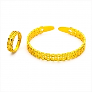 금동전 팔지 반지 2p세트  부자가 되려면 무조건 이것 끼세요  s541/2