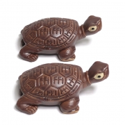 생기도자기 15cm 2마리 왕 거북이 수맥파차단 재물운 풍수품