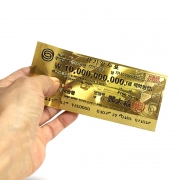 100억 골드수표 황금돈 지폐 돈이들어오는 재물 대박 아이템 비휴페이퍼케이스 포함