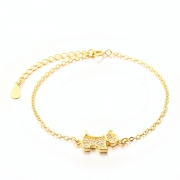 S925  지르코니아 반려애견 강아지 팔찌  1067