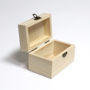 커스텀 (3호) 10x6x6cm 주얼리박스 나무상자 목재 보석 수납 공간원목 우드케이스