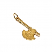 순황동 24골드전기도금 도끼 diy목걸이 열쇠고리 키링 팔찌 홀더  s1130