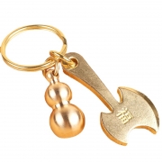 순황동(구리) 복 도끼 와 조롱박 자동차 열쇠고리 카 키링 홀더 s1131