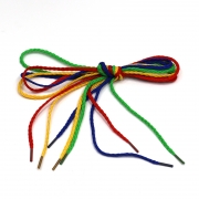 80cm 4색상 칼라끈  선잇기 도형 구슬 실꿰기 마크라메 우동 색줄