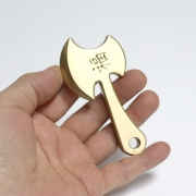 9.8cm 초특대형  고중량  황동(구리) 도끼 diy목걸이 열쇠고리 키링 팔찌 홀더  s1207