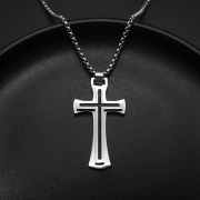 ip압축도금 크로스 십자가  체인 목걸이  S1191