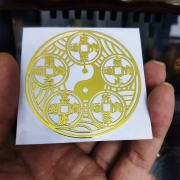 엽전  소원부적 스티커 재물운 금전대운  휴대폰 지갑 차량 노트북 출입문 가게 등 에 붙힙니다