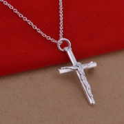 s925은도금 예수 십자 크로스 체인 목걸이  1188
