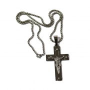 큐빅보석 십자 예수 크로스 체인 목걸이   s1217