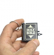 1:12포켓 성경책 플립북 팬던트 키링 홀더 예수십자 크로스 diy목걸이  s1256