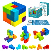 (킨더바움) 채색 자석 소마큐브 매직퍼즐