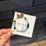 시에나 강아지 패션 비즈팔찌  s1238