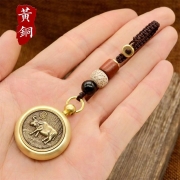 (소띠) 순황동제작 12지신 띠별 안전운전 행운 자동차 열쇠고리 카 키링  s1296