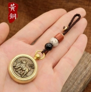 (개띠) 순황동제작 12지신 띠별 안전운전 행운 자동차 열쇠고리 카 키링  s1305