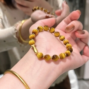 황금 물고기 호안석 원석 팔찌  행운 부귀 평안 삼재 액막이 소원부적  s965