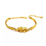 그레이슬린 24k금색도금  재물왕 비휴  금 팔찌  s746