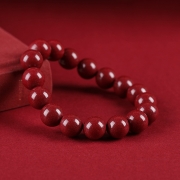 8mm  귀한 금 주사원석 염주 묵주 팔찌 s688