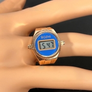 로즈골드 릭콘 손가락 전자 시계 반지 NEC무브먼트 정밀 핑거워치    s639